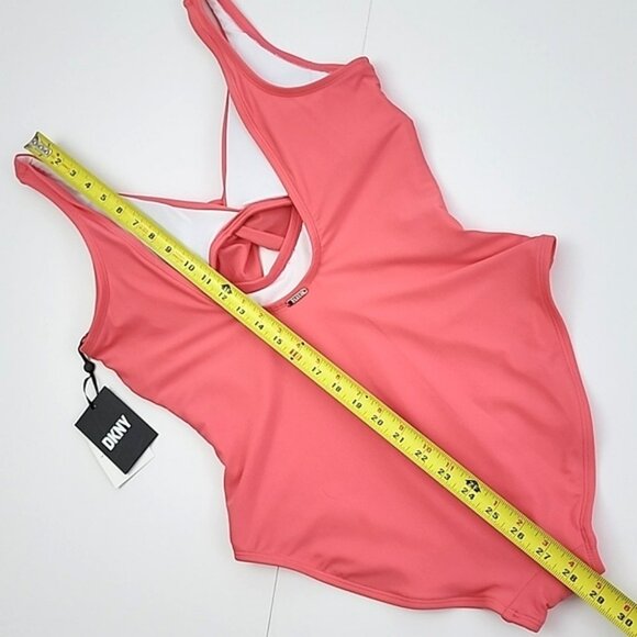 DKNY Coral One-Piece Swimsuit - Picture 12 of 16